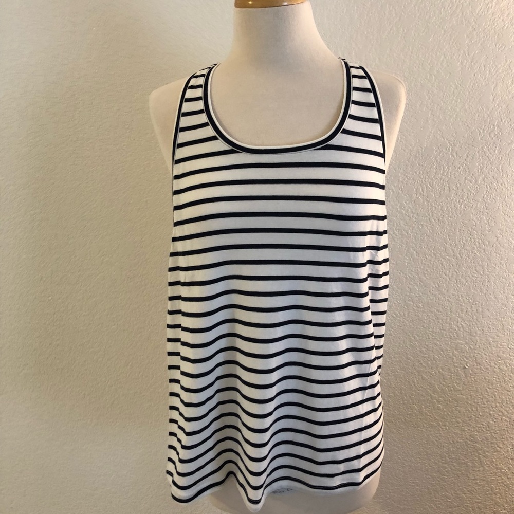 J. Crew NWT Stripped Racerback Tank Size M